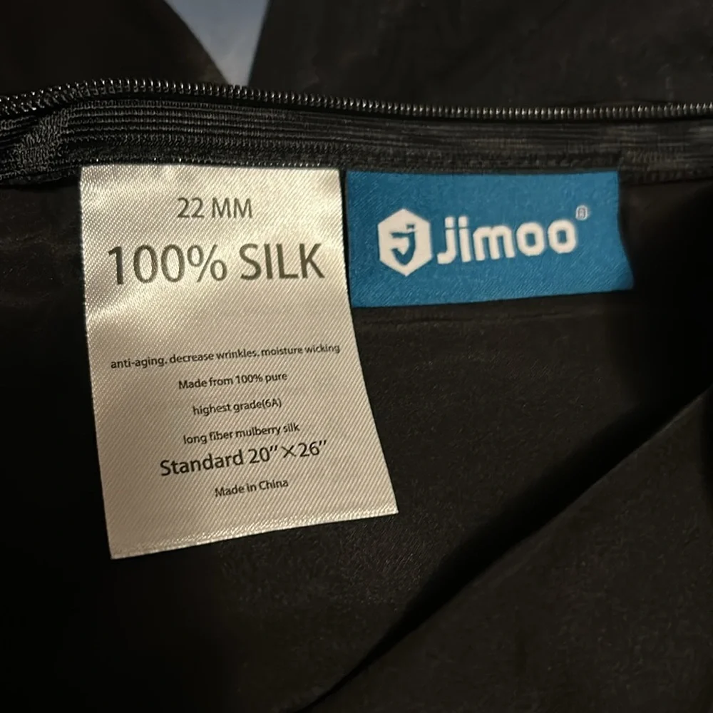 Jimoo 100% silk pillow case 22mm